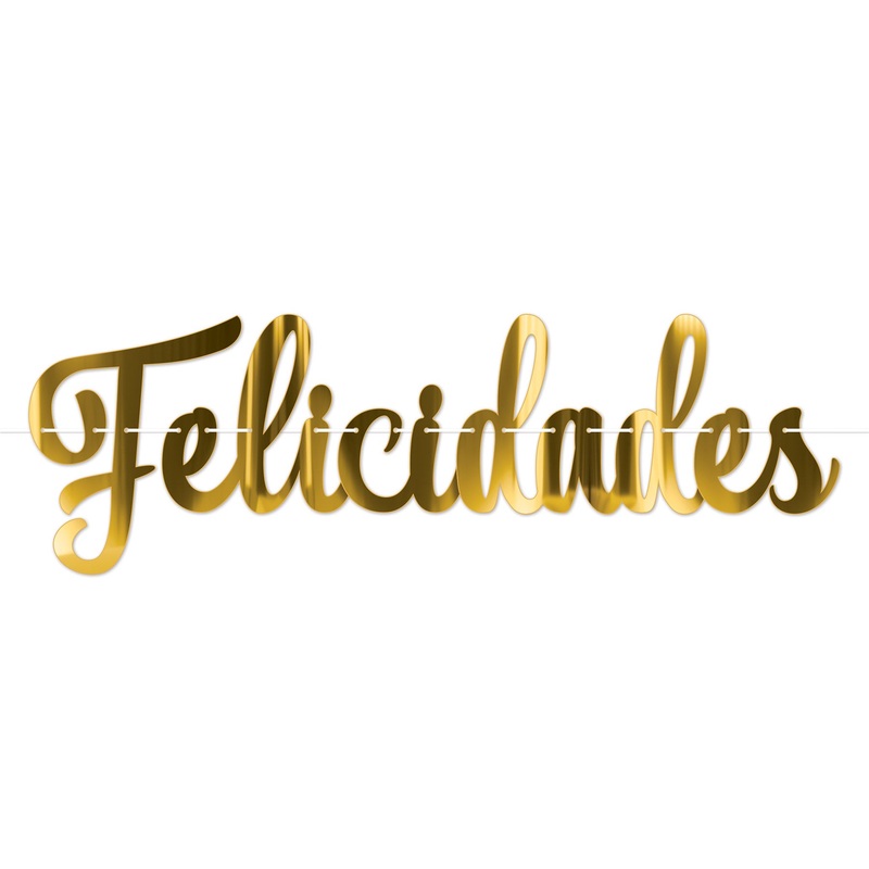 Foil Felicidades Streamer (1 per package)