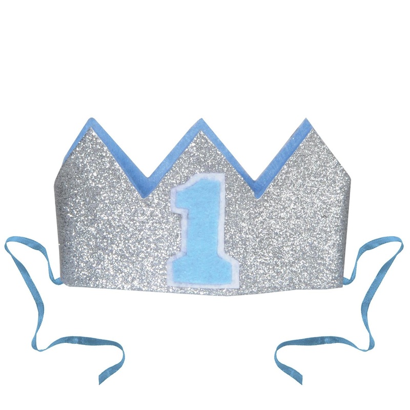 Glittered Baby's 1st Birthday Party Crown