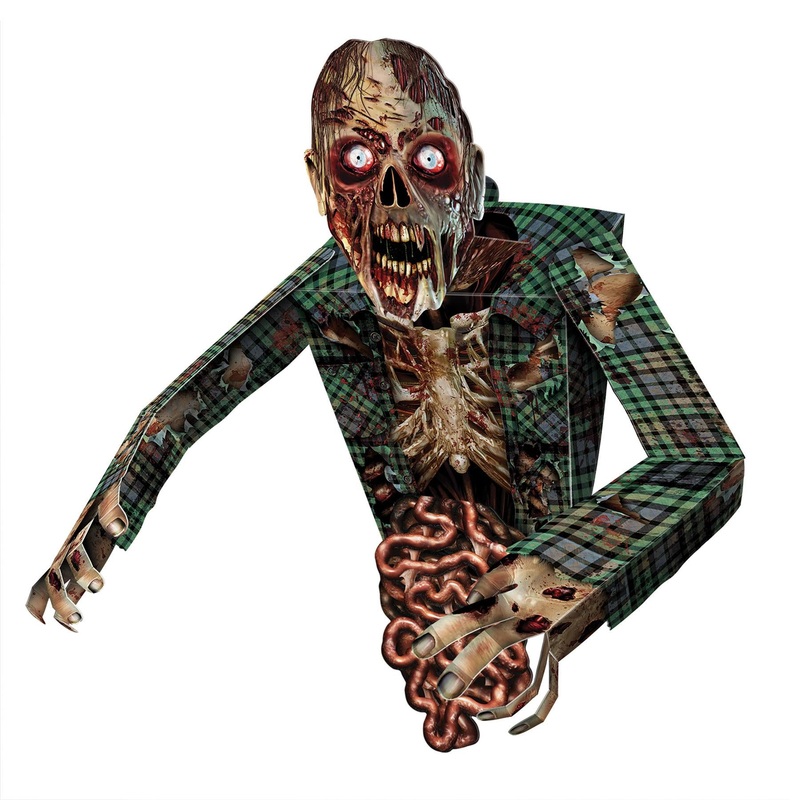 Halloween 3-D Zombie Wall Decoration