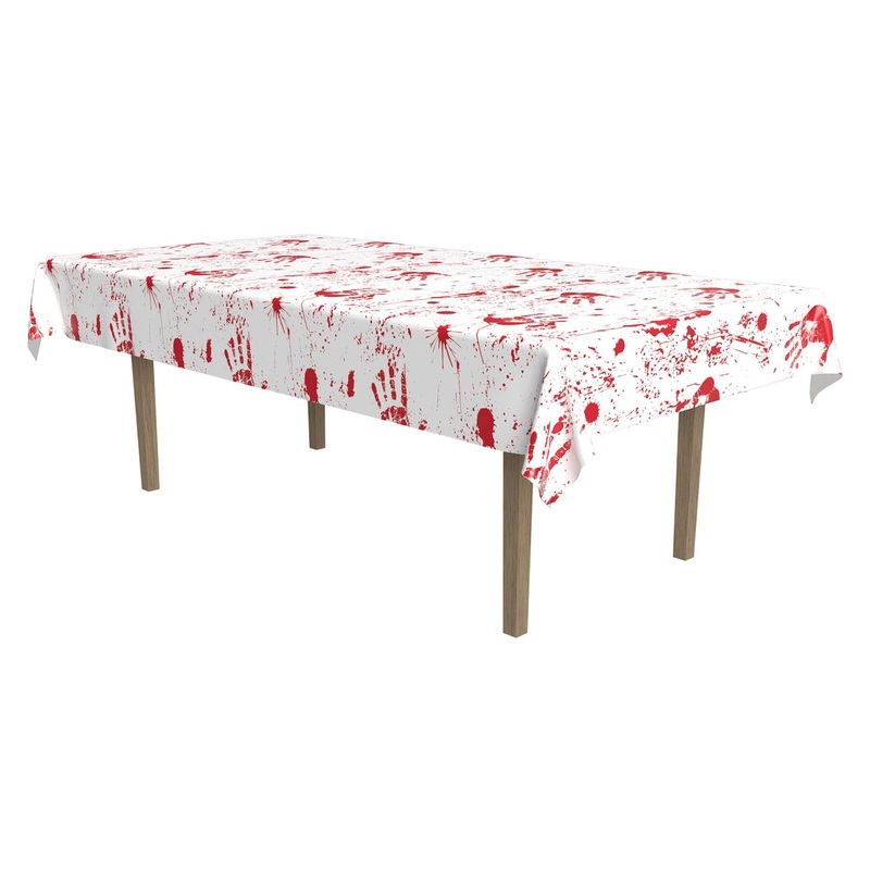 Halloween Bloody Handprints Tablecover