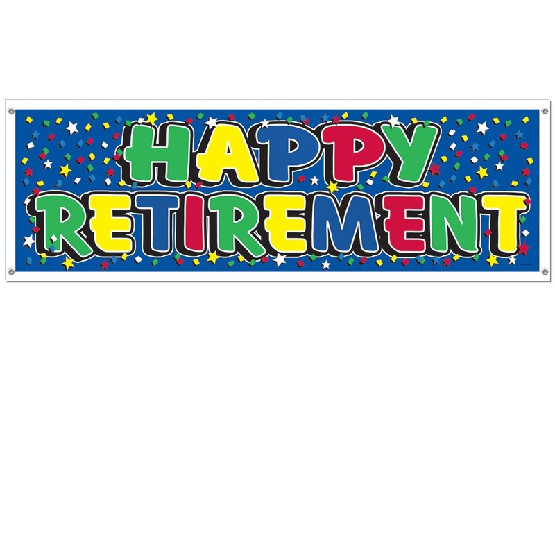 Happy Retirement Party Sign Banner