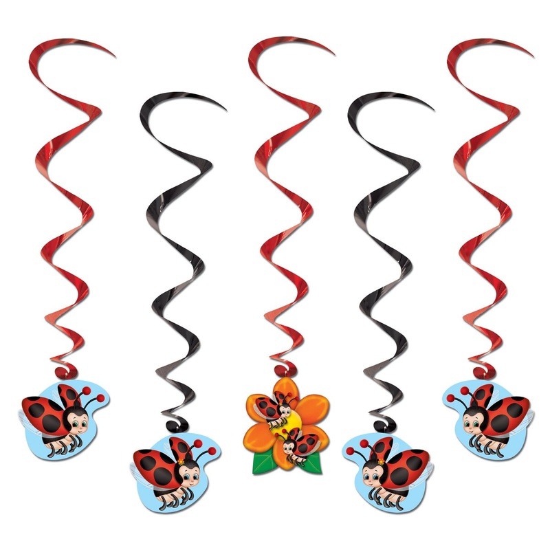 Ladybug Party Whirls (5 per Package)