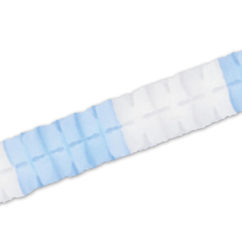 Packaged Party Leaf Garland - Light blue & white