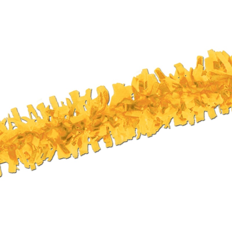 Packaged Party Tissue Festooning - golden-yellow