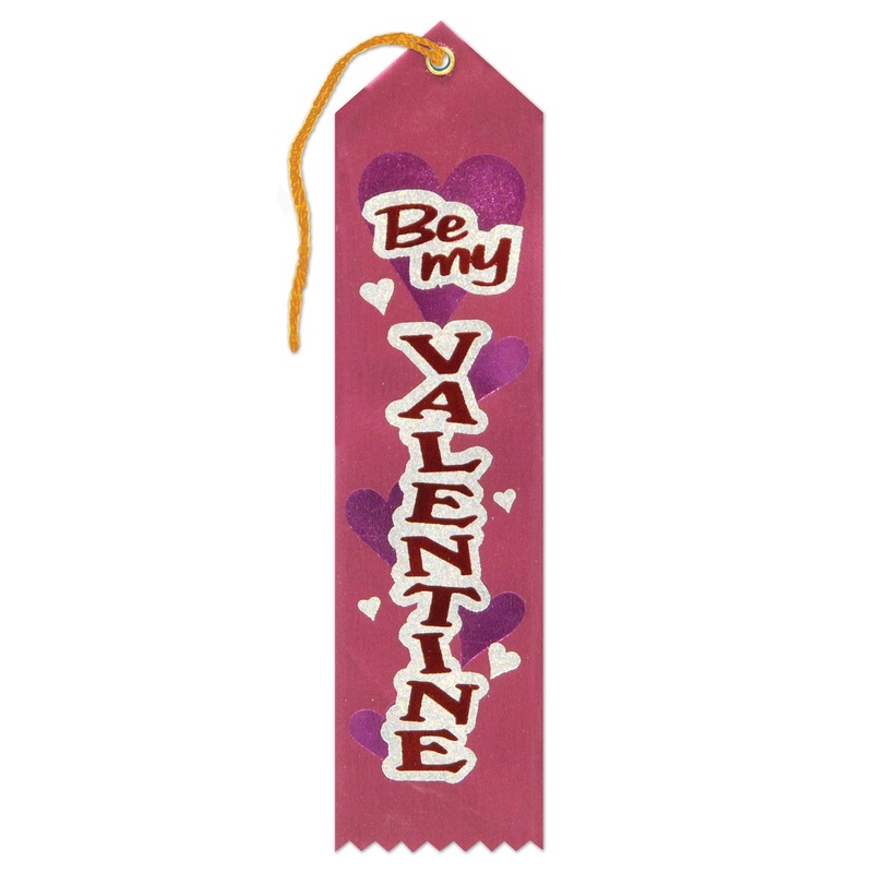 Valentine's Day Be My Valentine Award Ribbon (6 Per Case)