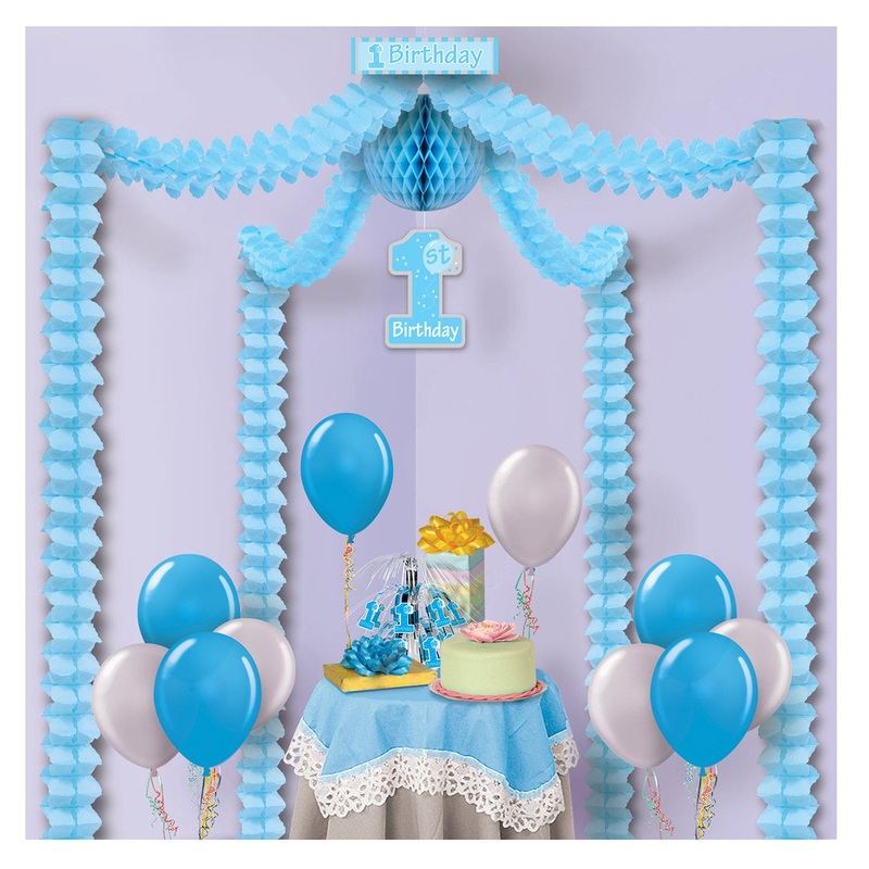1st Blue Birthday Party Canopy