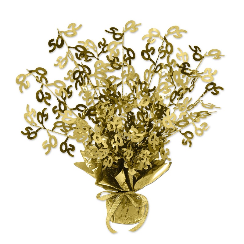 50th Anniversary Gleam 'N Burst Centerpiece - gold