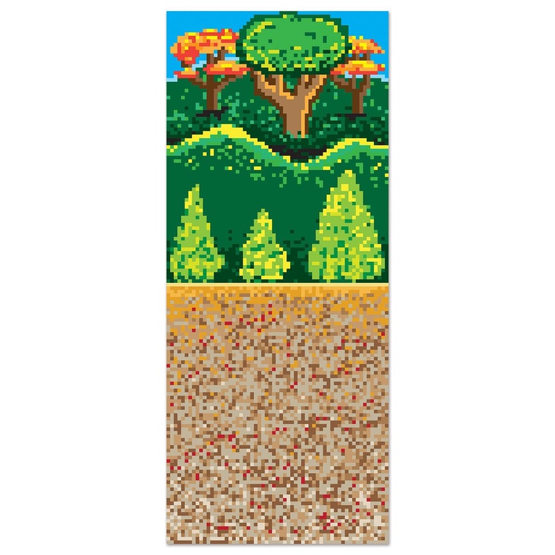 Forest 8-Bit Party Backdrop
