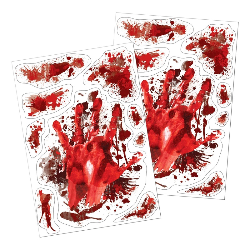 Halloween Blood Splatter Clings (2 Sheets per Package)
