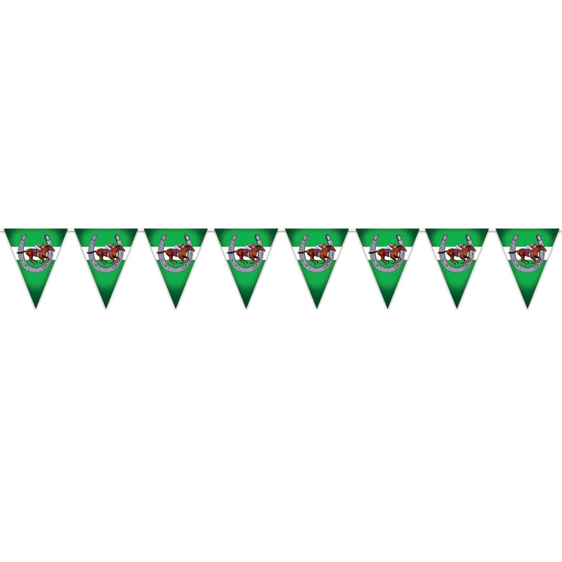 Horse Racing Party Pennant Banner