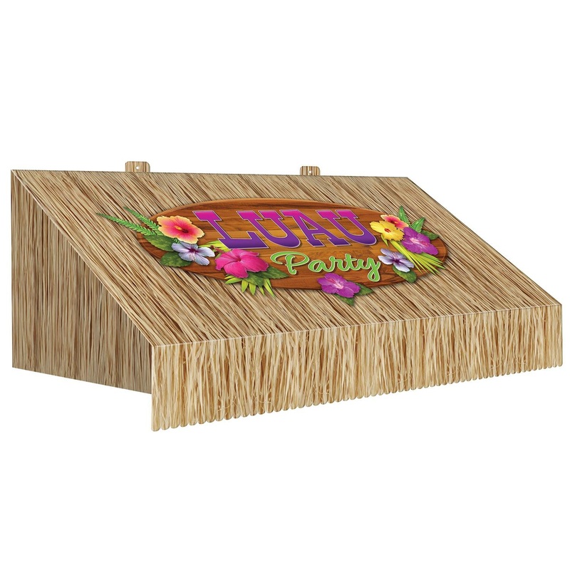Luau Party 3-D Tiki Bar Awning Wall Decoration