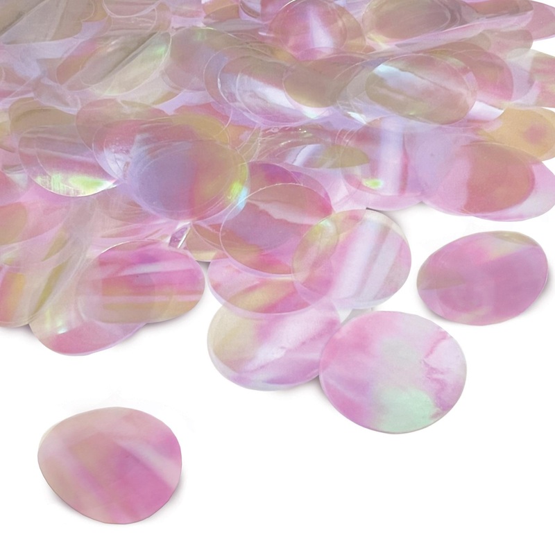 Metallic Deluxe Dot Party Confetti - opalescent (0.5 Oz per Package)