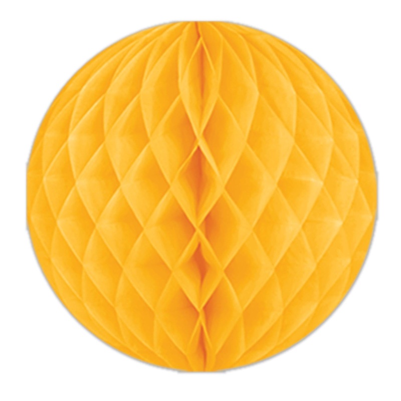 Party Tissue Ball - golden-yellow