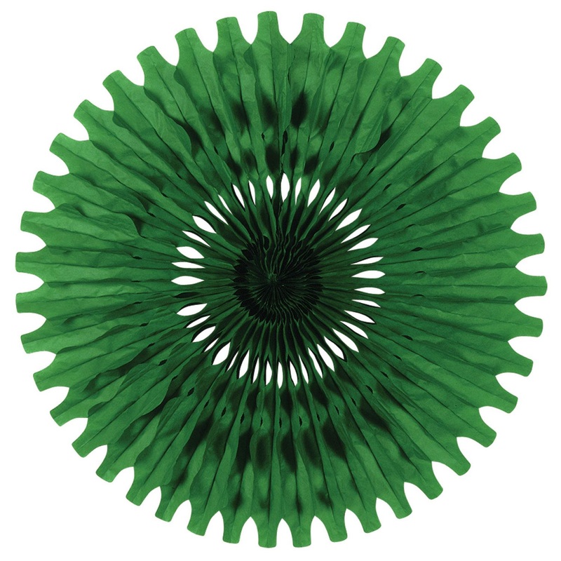 Party Tissue Fan - green