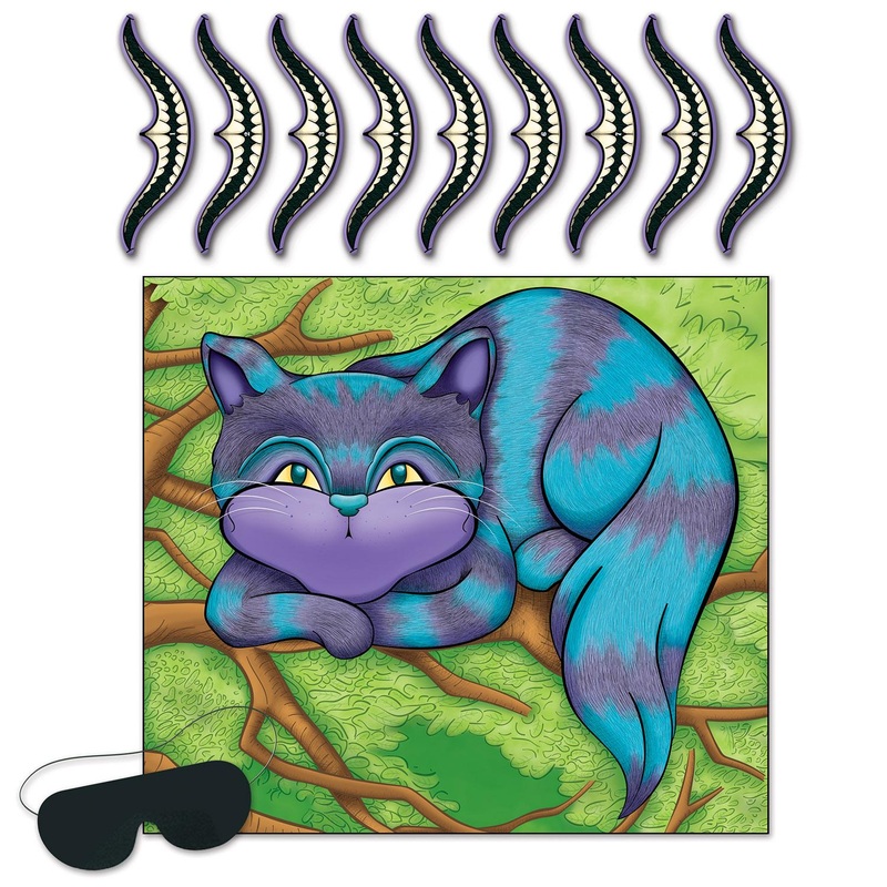 Pin The Smile On The Cheshire Cat Party Game