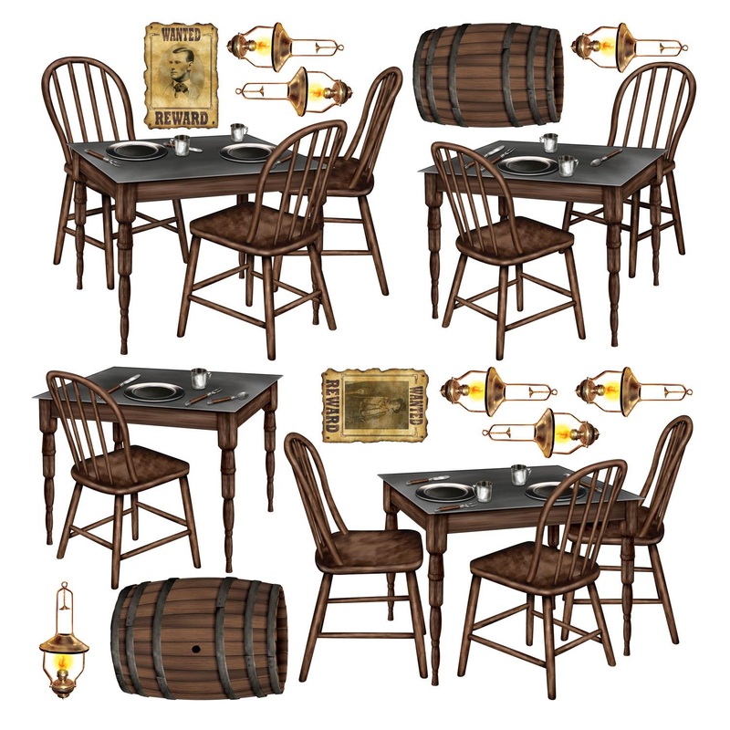 Saloon Table Party Props (15 per Package)