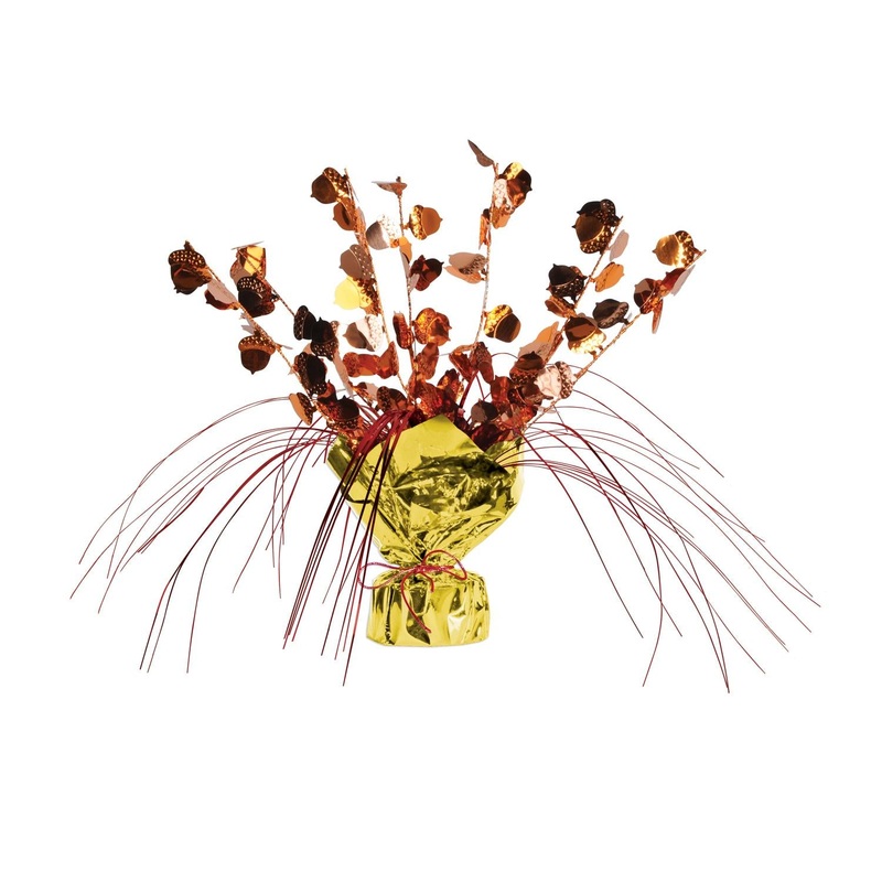 Thanksgiving Acorn Gleam 'N Spray Centerpiece