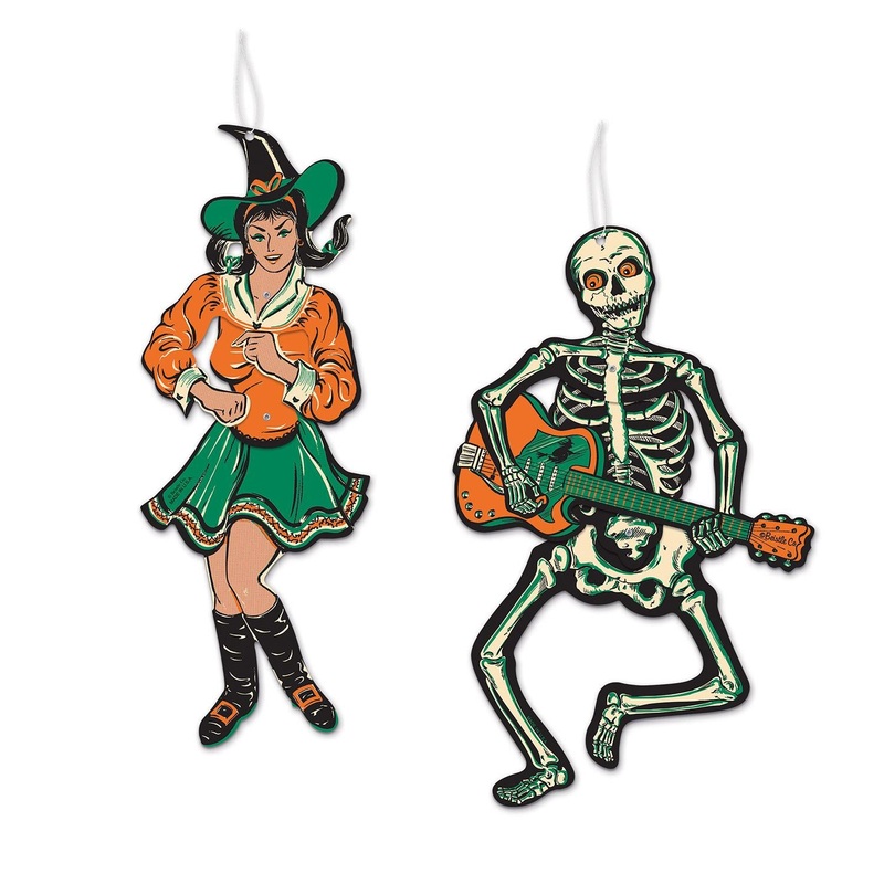 Vintage Halloween Jointed GoGo Dancers (2 per Package)