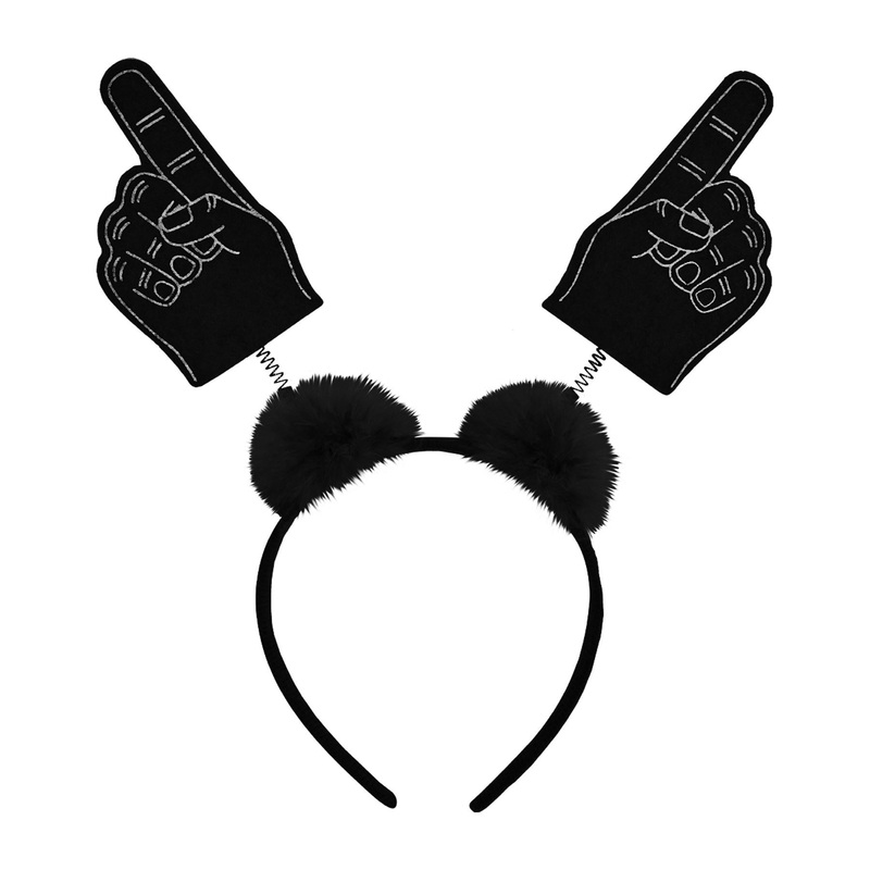 #1 Hand Boppers with Marabou black