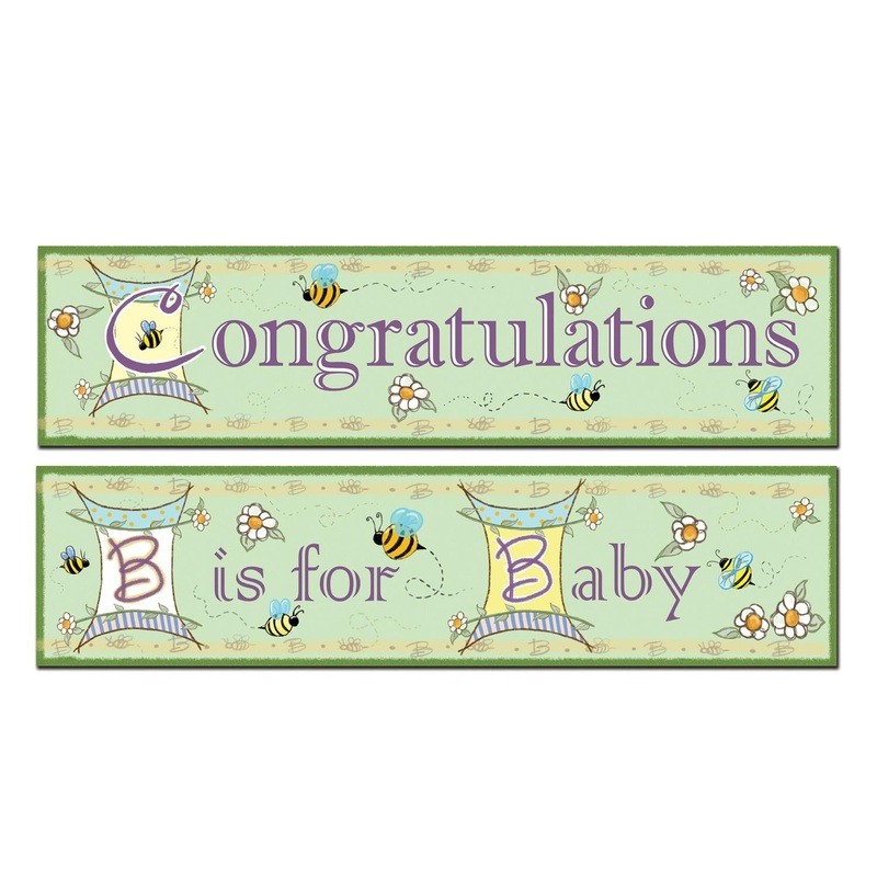 B Is For Baby Banners (2 per Package)