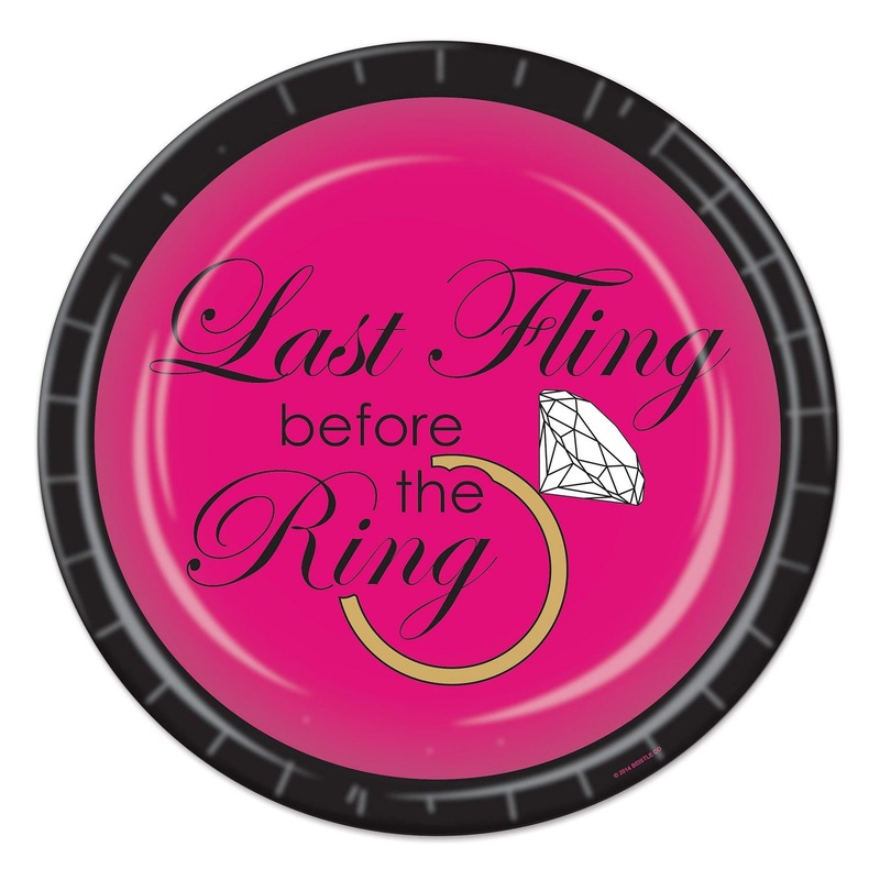 Bachelorette Last Fling Paper Plates 9 inch (8 per Package)