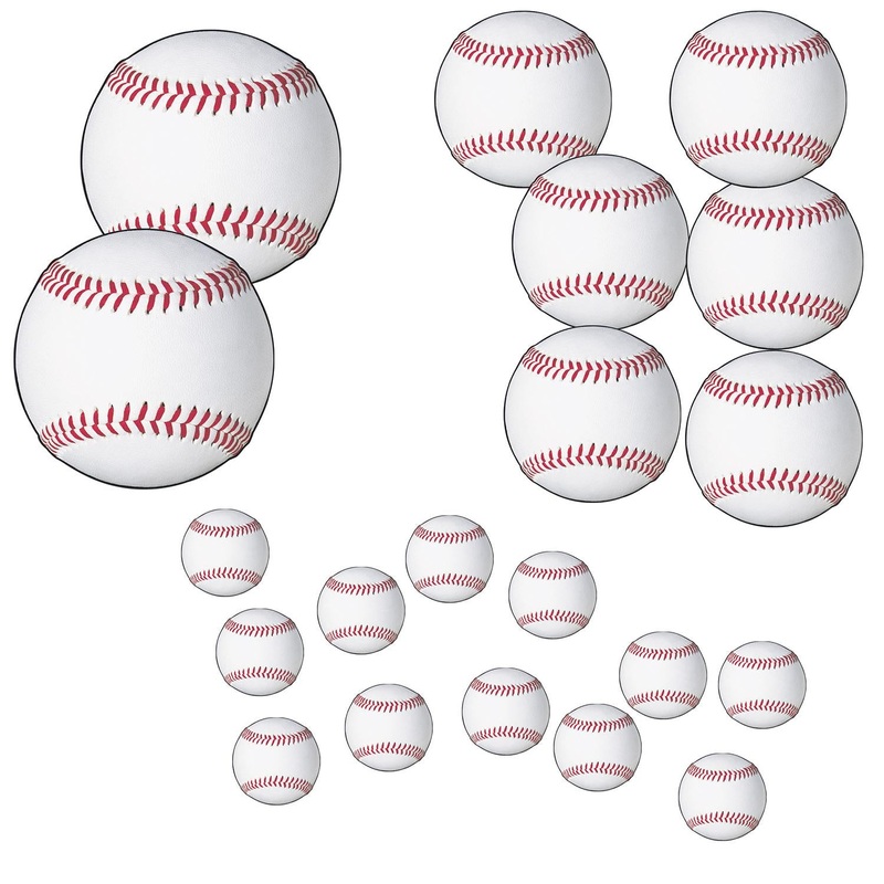 Baseball Party Cutouts (20 per Package)