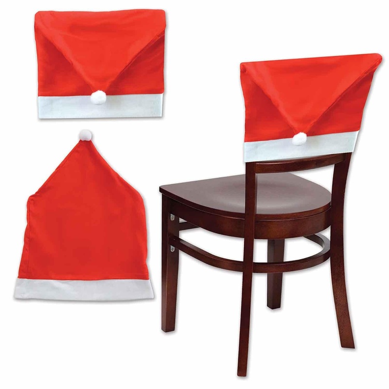 Christmas Santa Hat Chair Cover