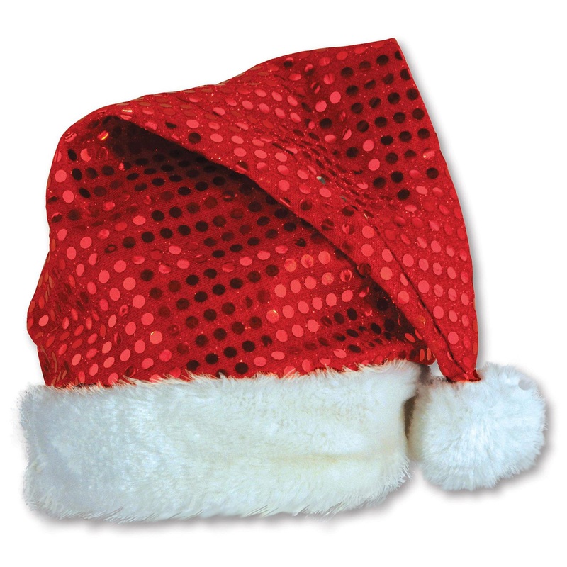 Christmas Sequin-Sheen Santa Hat