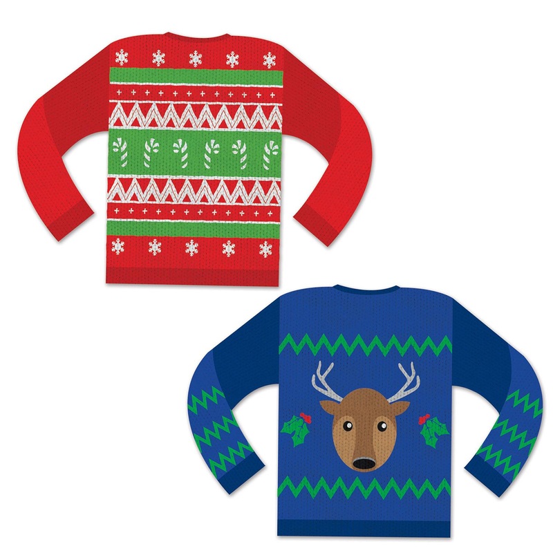 Christmas Ugly Sweater Cutouts (2 per Package)
