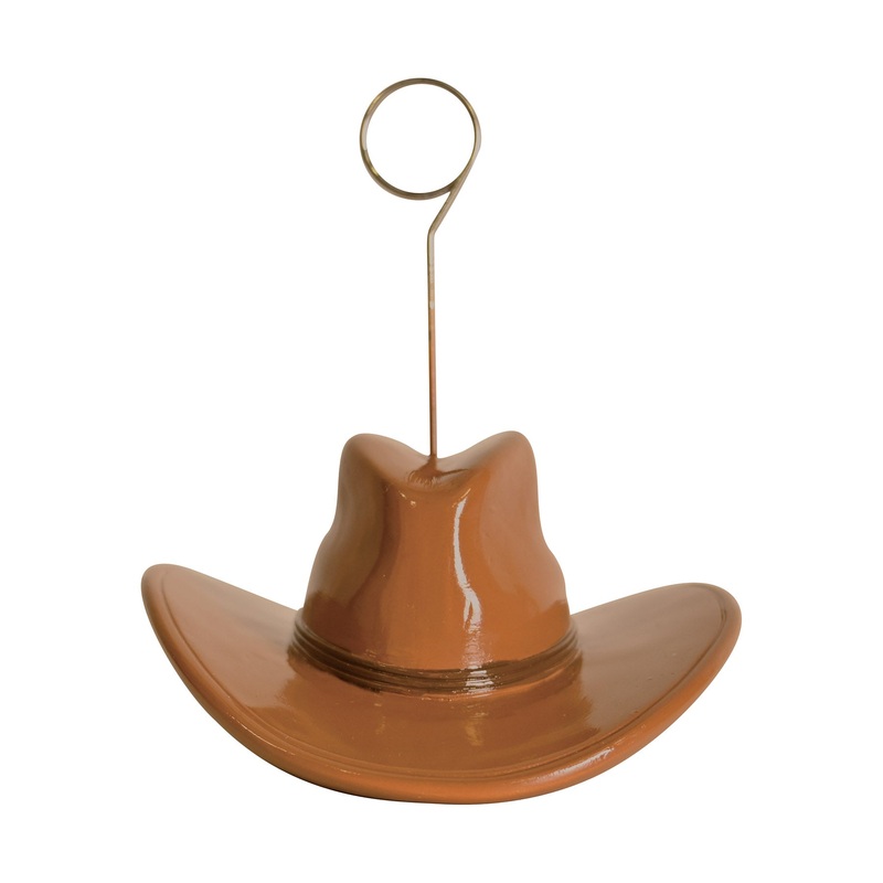 Cowboy Hat Photo/Balloon Holder (Case of 6)