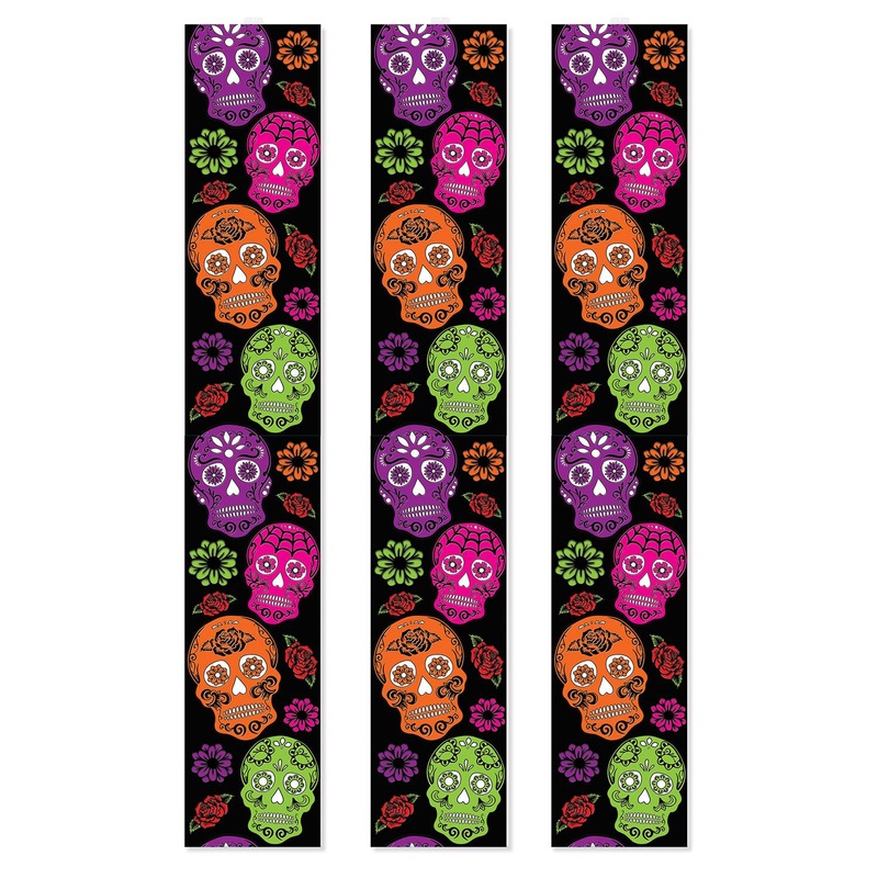 Day Of The Dead Party Panels (3 per Package)