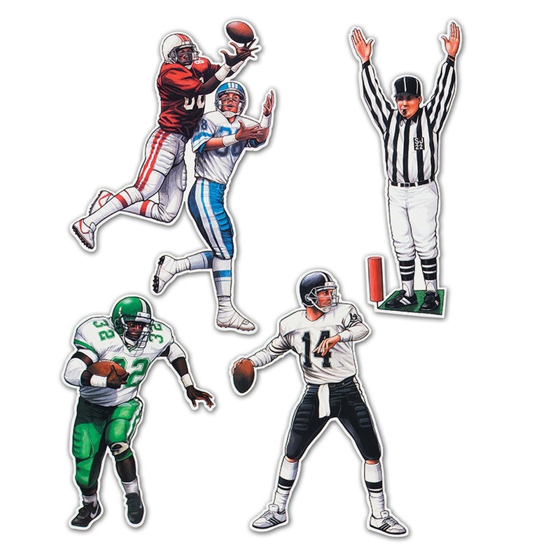 Football Party Figures (4 per Package)