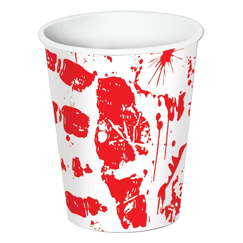 Halloween Bloody Handprints Beverage Cups (8 per Package)