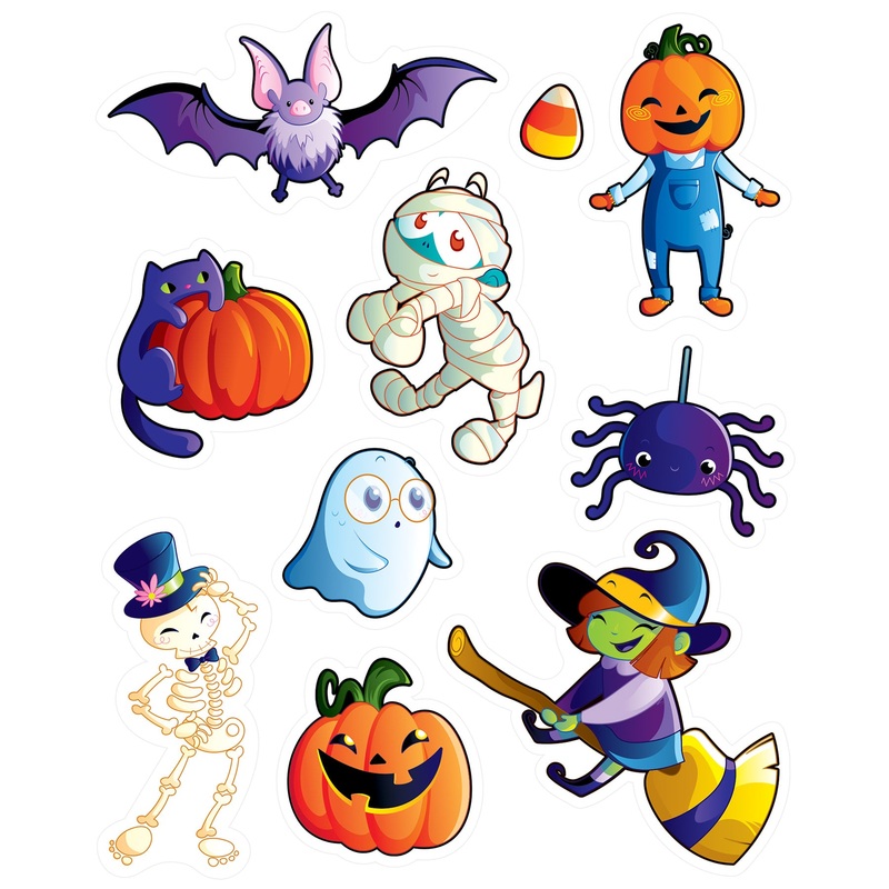 Halloween Friends Cling Sheet (1 per package)