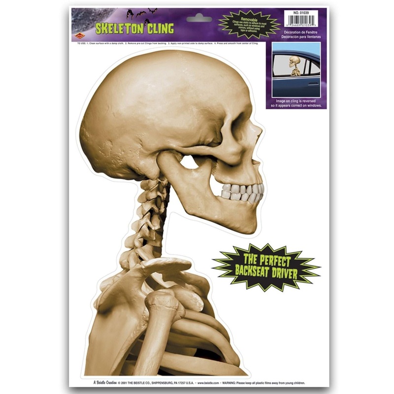 Halloween Skeleton Car Cling