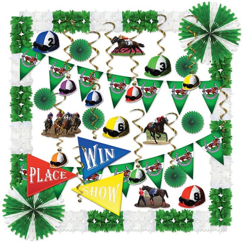 Horse Racing Party 37 Piece Decorating Kit