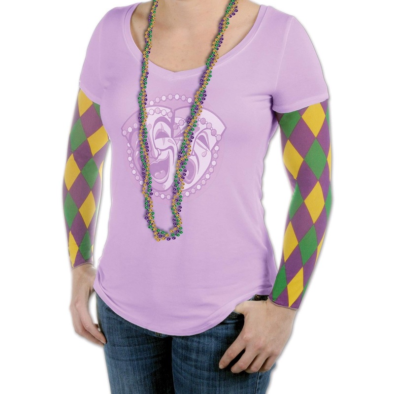 Mardi Gras Harlequin Party Sleeves (1 Pair per Package)