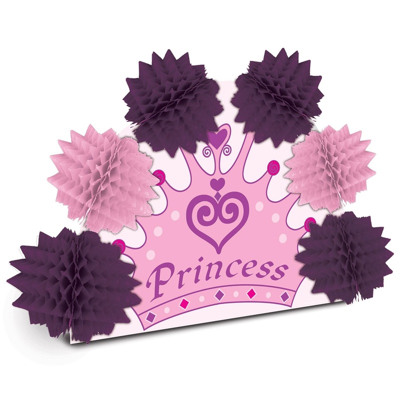 Princess Crown 2-Sided Pop-Over Party Centerpiece