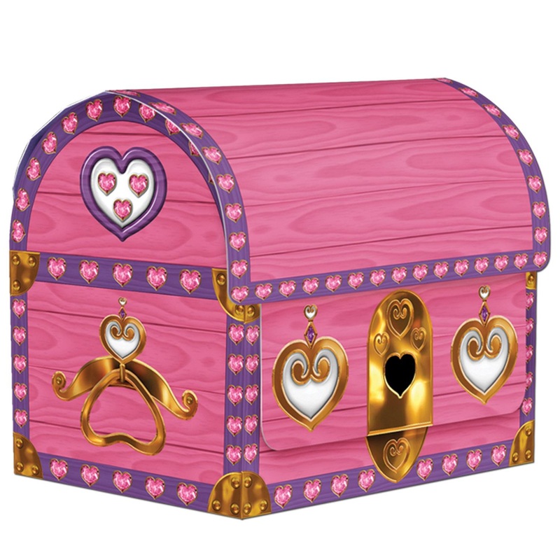 Princess Treasure Chest Favor Boxes (4 per Package)