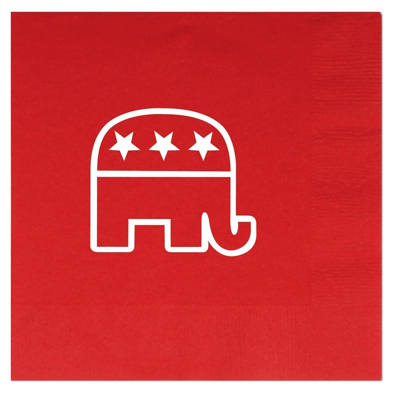 Republican Party Luncheon Napkins 2-Ply red (16 per Package)