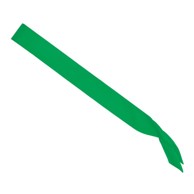 Satin Sash - green