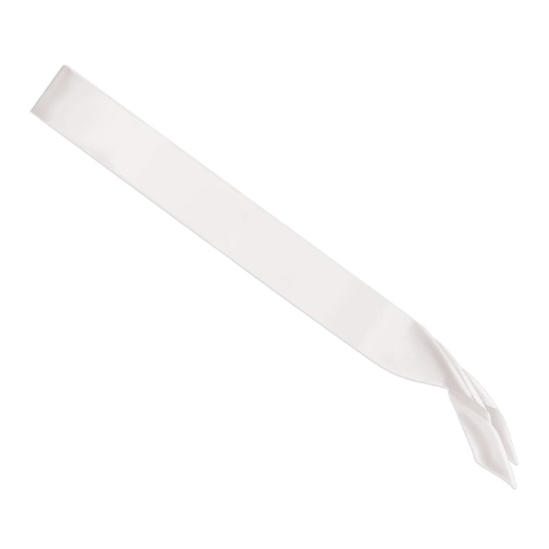 Satin Sash - white