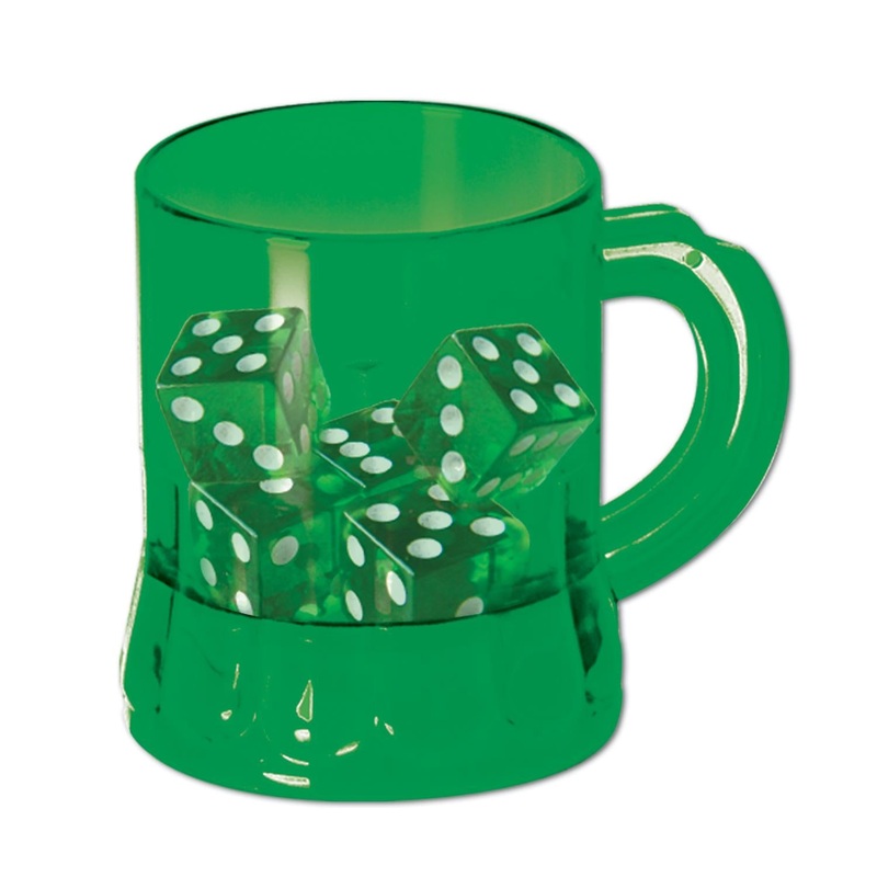 St Pat's Mug Shot with Dice Game