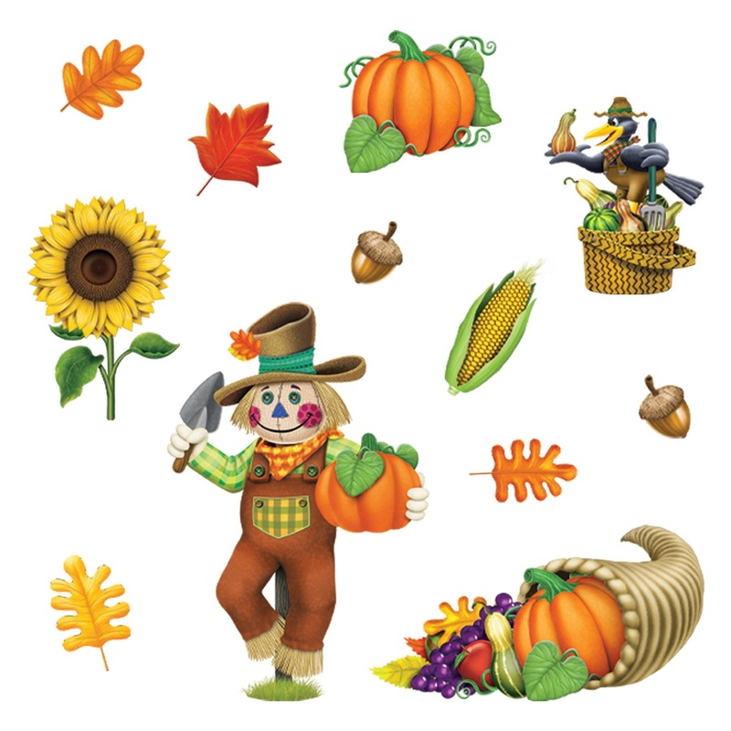 Thanksgiving Fall Clings