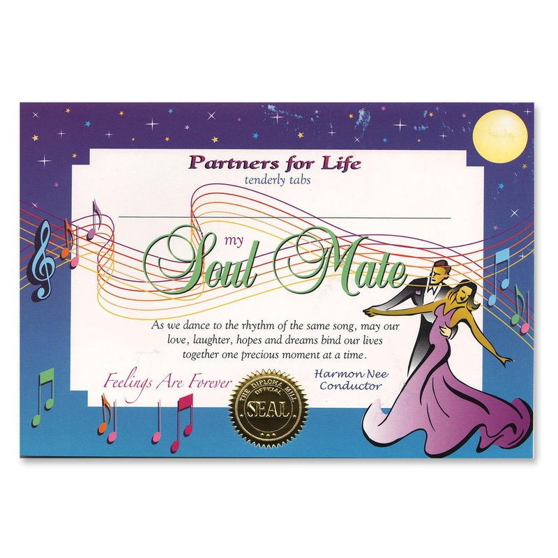 Valentine's Day Soul Mate Certificate