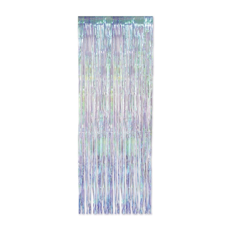 1-Ply Iridescent Party Fringe Curtain