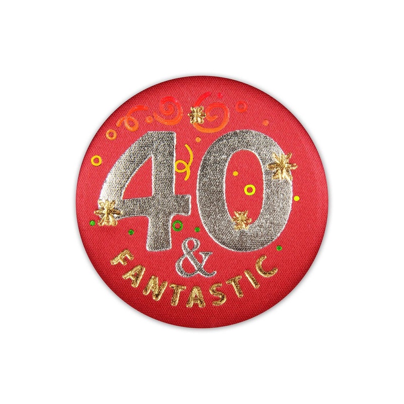 40 & Fantastic Satin Button