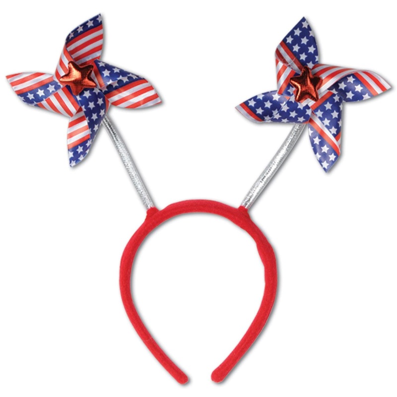 4th of July Party Patriotic Pinwheel Boppers (12 per Case)