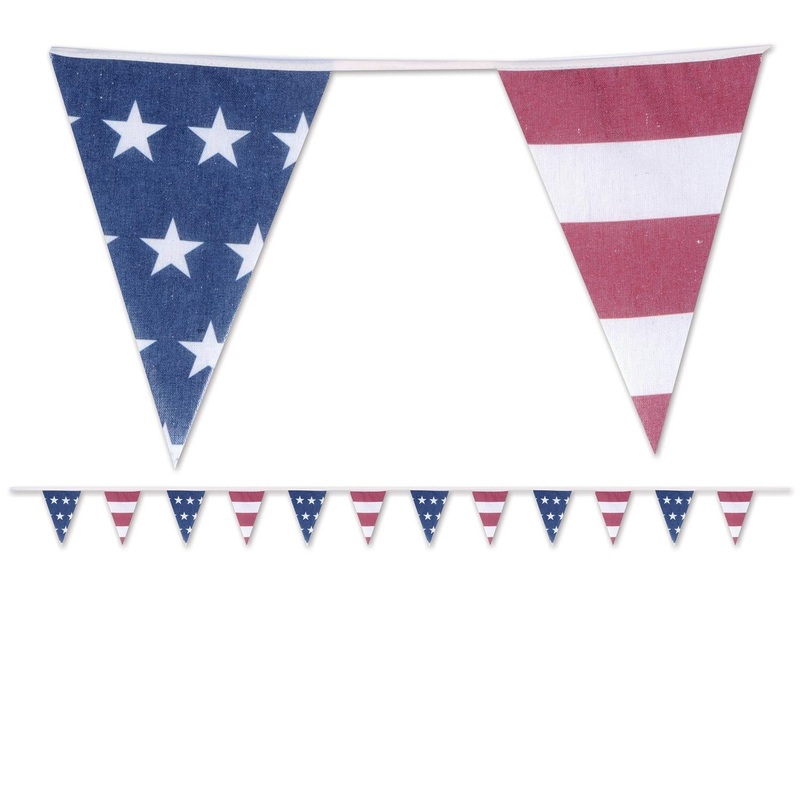 Americana Fabric Pennant Party Banner