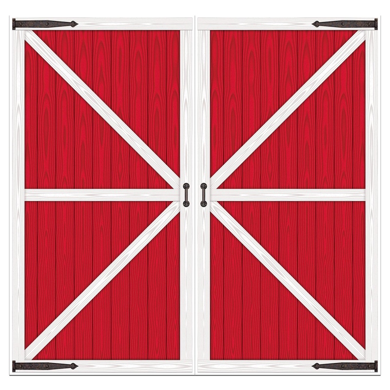 Barn Door Printed Party Photo Props (2 per Package)